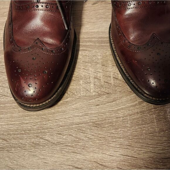 MEN'S JOHNSTON & MURPHY VERY COMFORTABLE BROWN COLOR SIZE 10 - Picture 3 of 7